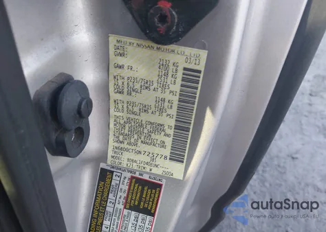 2013 Nissan Frontier S from USA, damaged, VIN 1N6BD0CT5DN725778